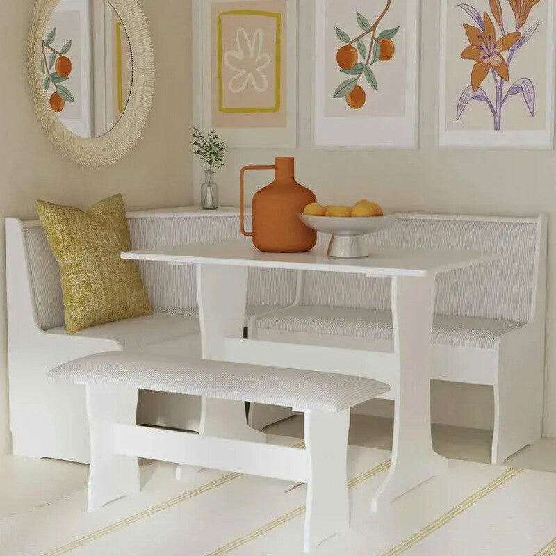 Farmhouse-Style Nook Dining Set With Storage - Sedley