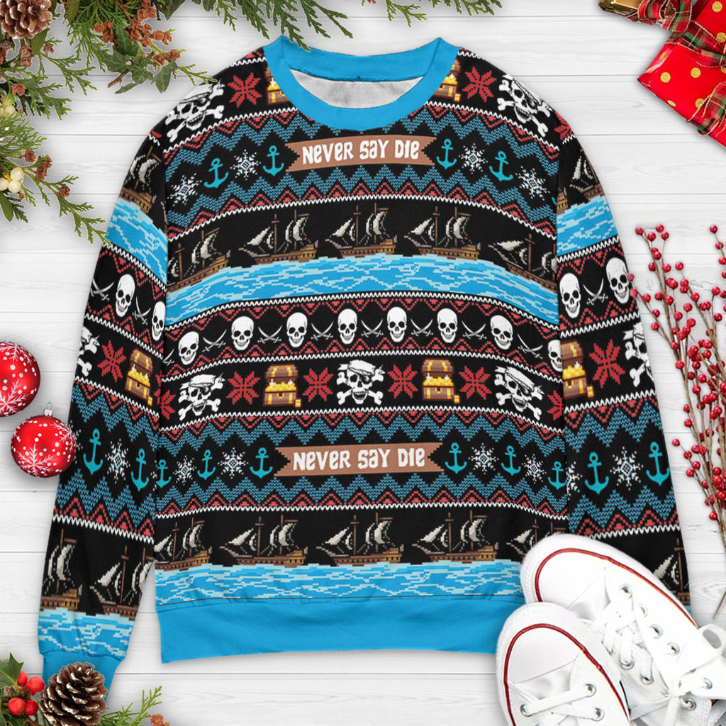 Goonies Tapestry Ugly Christmas Sweatshirt