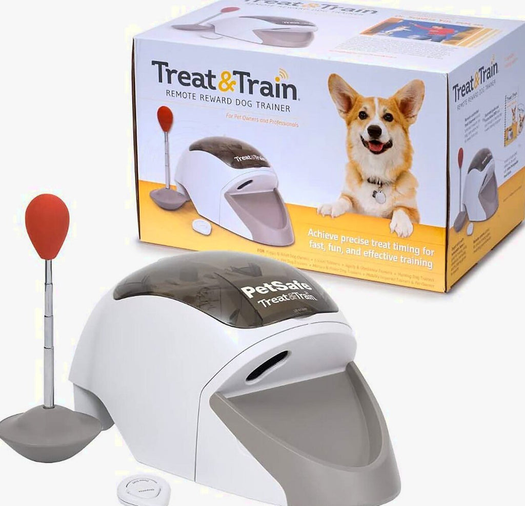 PetSafe Treat & Train Remote Treat Dispensing Dog Training System With Remote And Target Wand