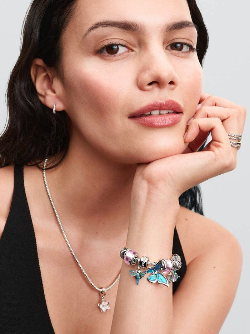 Sterling Silver Clear Stone Huggie Hoops