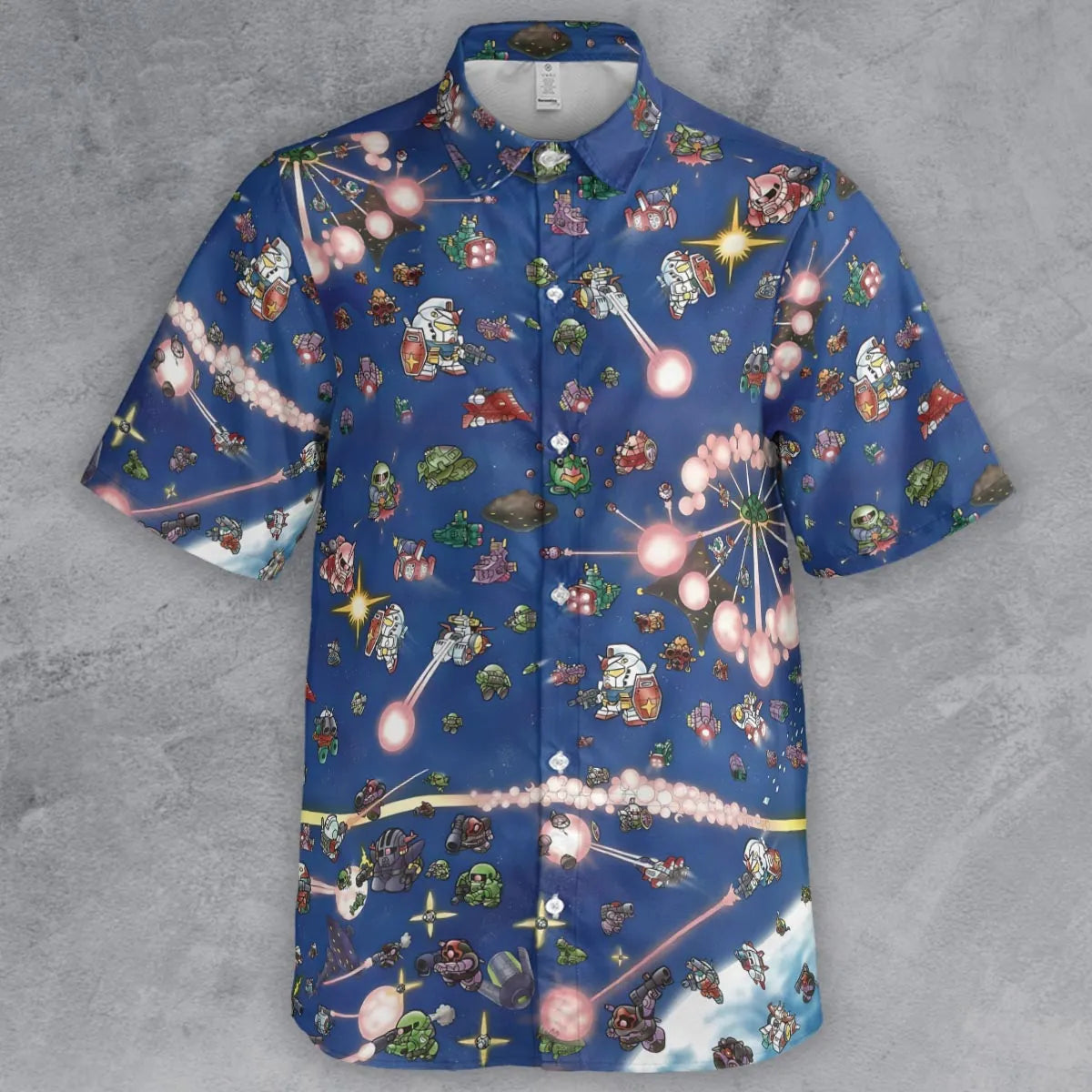 SD Gundam Battle Button Down Shirt