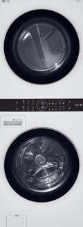 LG WashTower Center Control 4.5 Cu. Ft. Washer And 7.4 Cu. Ft. Electric Dryer - White