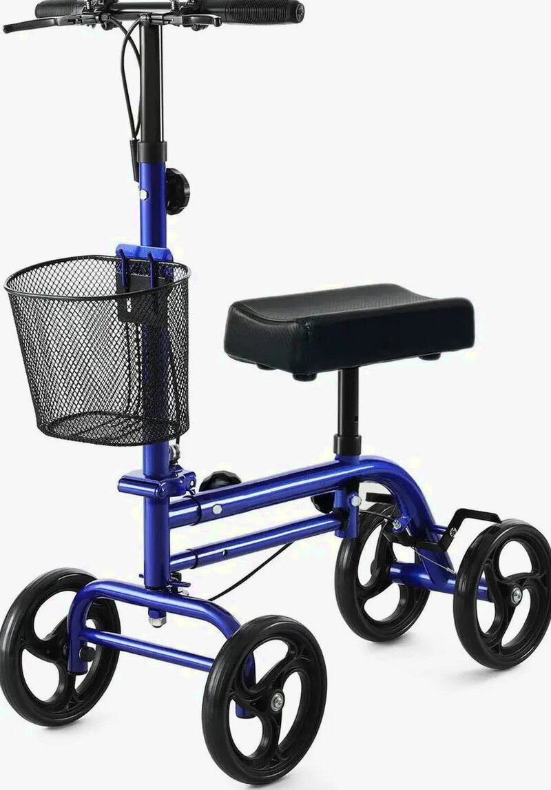 RINKMO Lightweight Steerable Knee Scooter With 8-Inch PVC Wheels