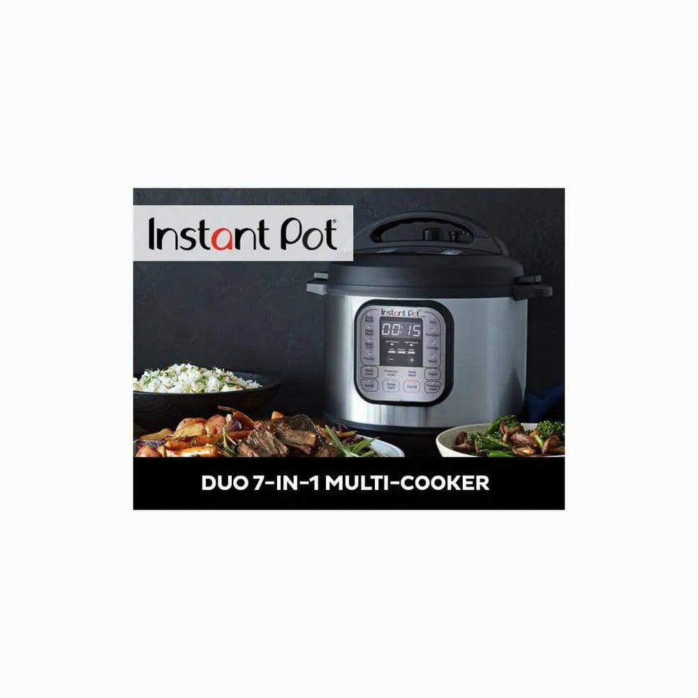 Instant Pot Duo Electric Pressure Cooker, 8 qt, Stainless Steel