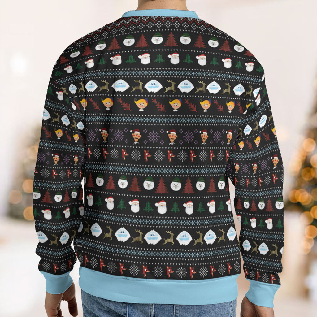Stone Cold Snowman Rudolph Red Nosed Reindeer Ugly Christmas Sweatshirt