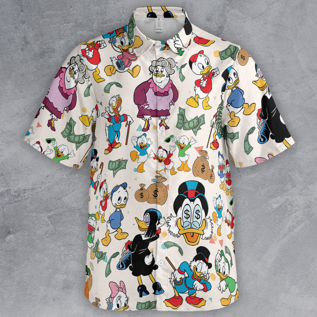 Donald Huey Dewey Ducktales Button Down Shirt