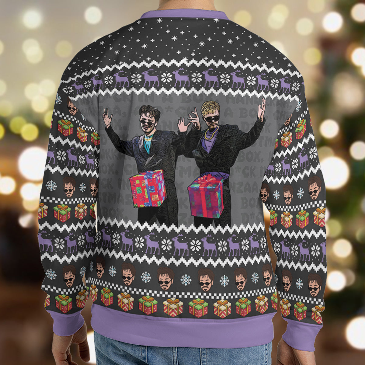 D in the Box Christmas SNL Ugly Christmas Sweatshirt