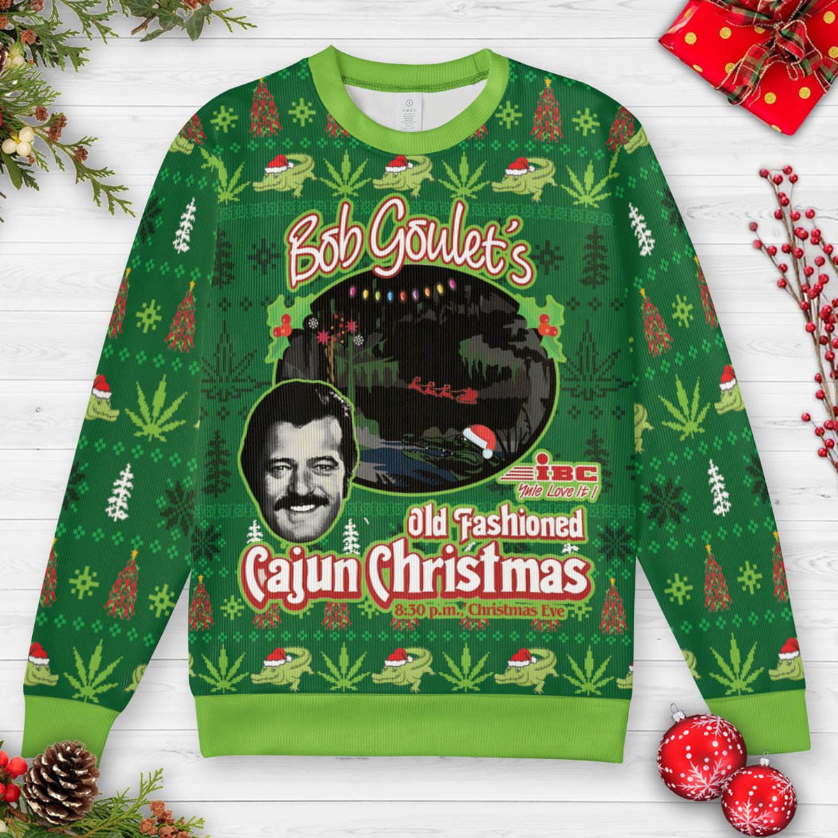 Old Fashioned Cajun Christmas Ugly Christmas Sweatshirt