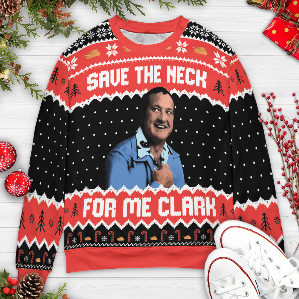Save The Neck National Lampoon's Christmas Vacation Ugly Christmas Sweatshirt