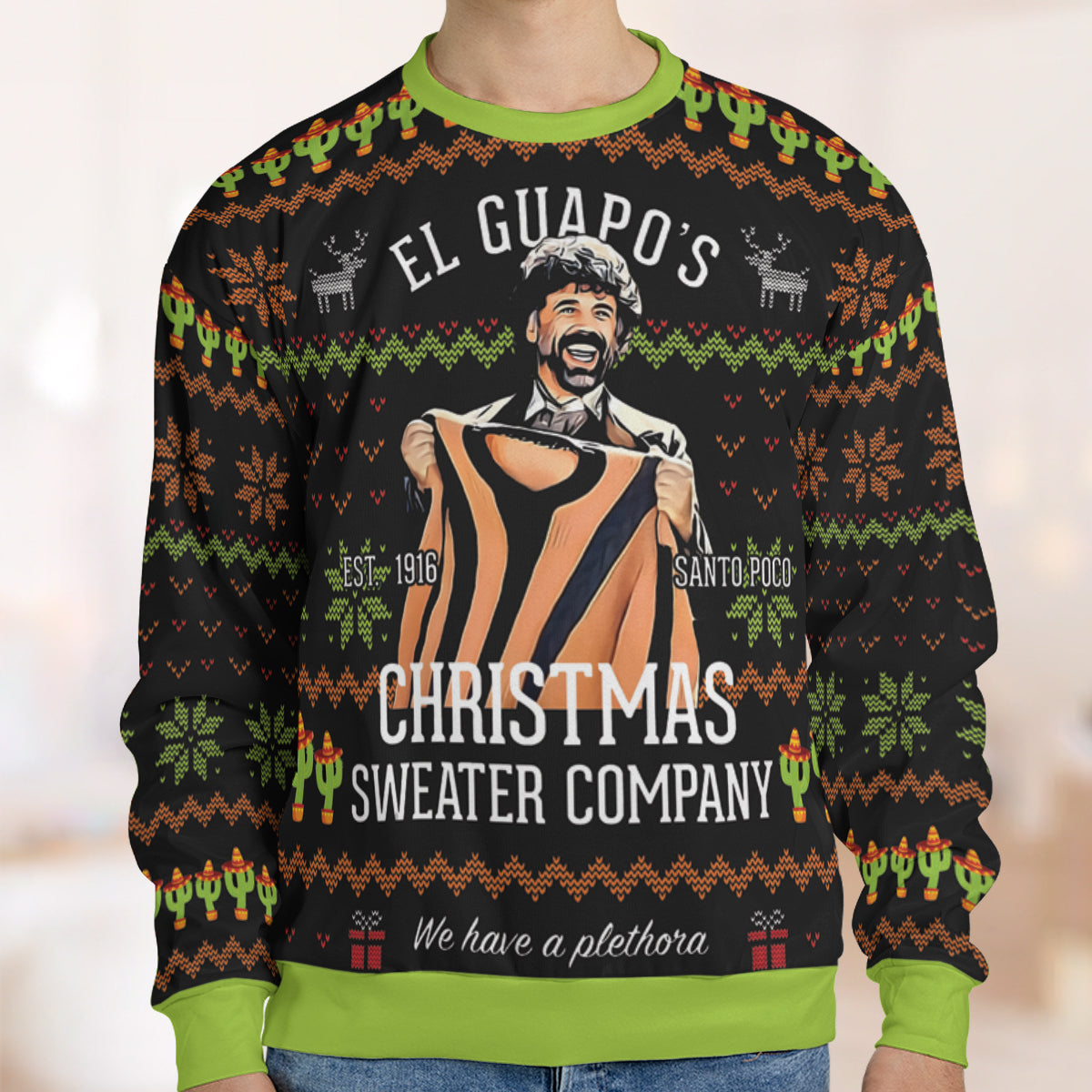 Christmas Sweater Company Three Amigos Ugly Christmas Sweatshirt