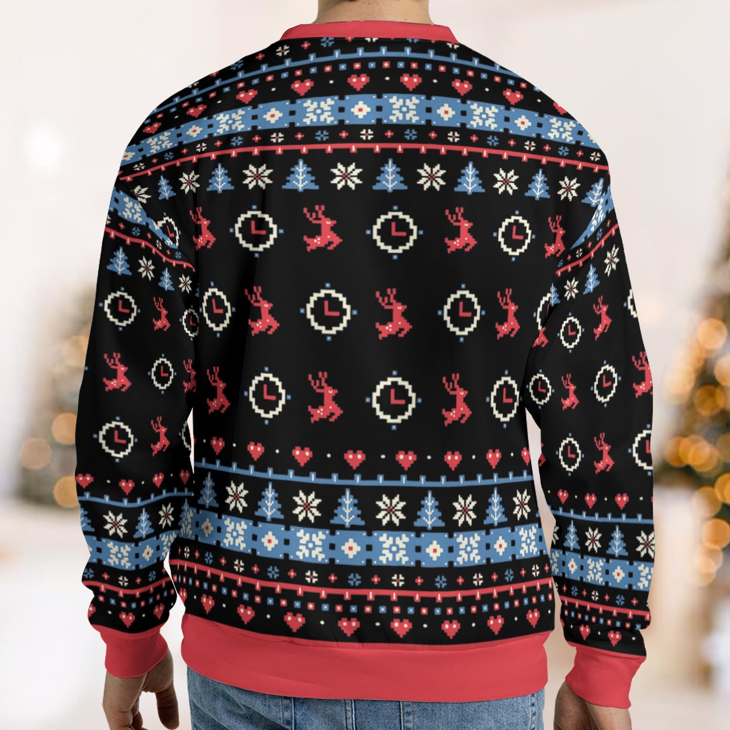 Back in time for the holidays Back To The Future Ugly Christmas Sweatshirt
