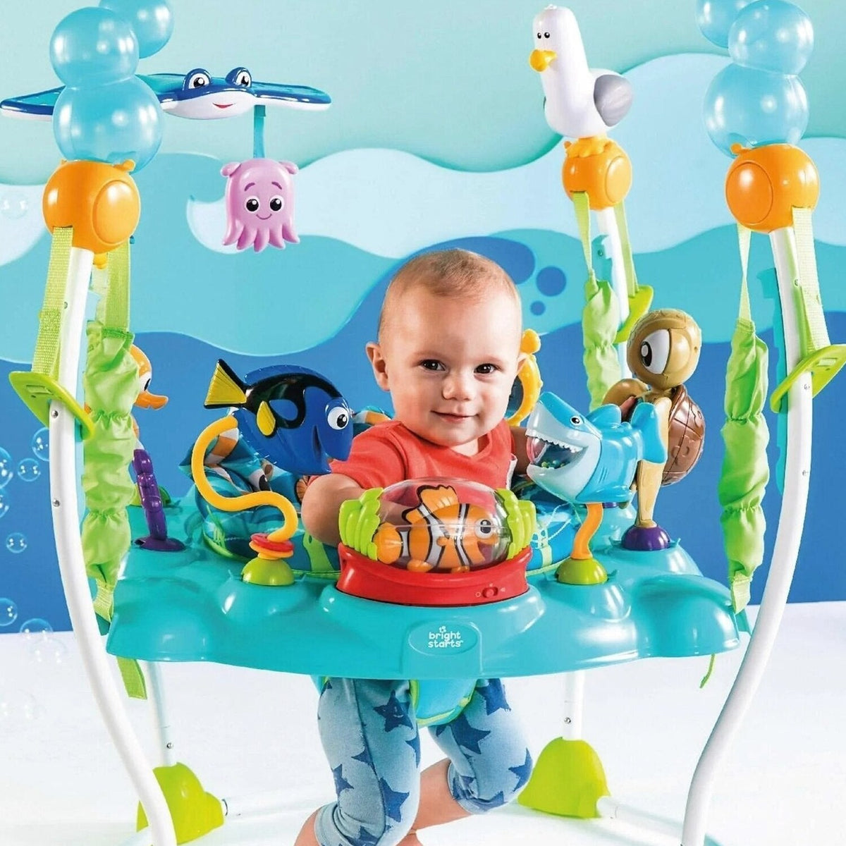 Bright Starts Baby Finding Nemo Sea Of Activities Jumper Infant Entertainer, Unisex - 60701