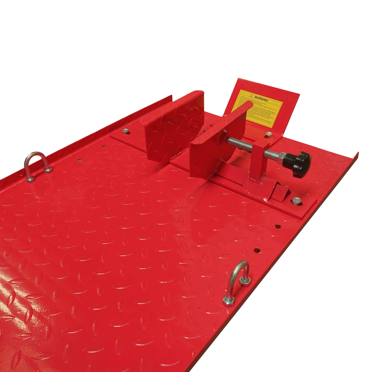 Hydraulic Motorcycle Lift Table 1,000 lb, 86.5 x 26.75 in Platform, 195mm-835mm Height, 26 in Ramp
