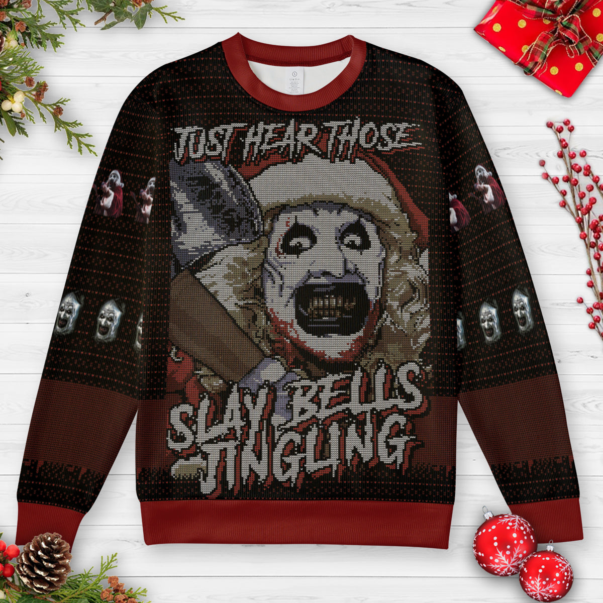 Slay Bells Jingling Ugly Christmas Sweatshirt