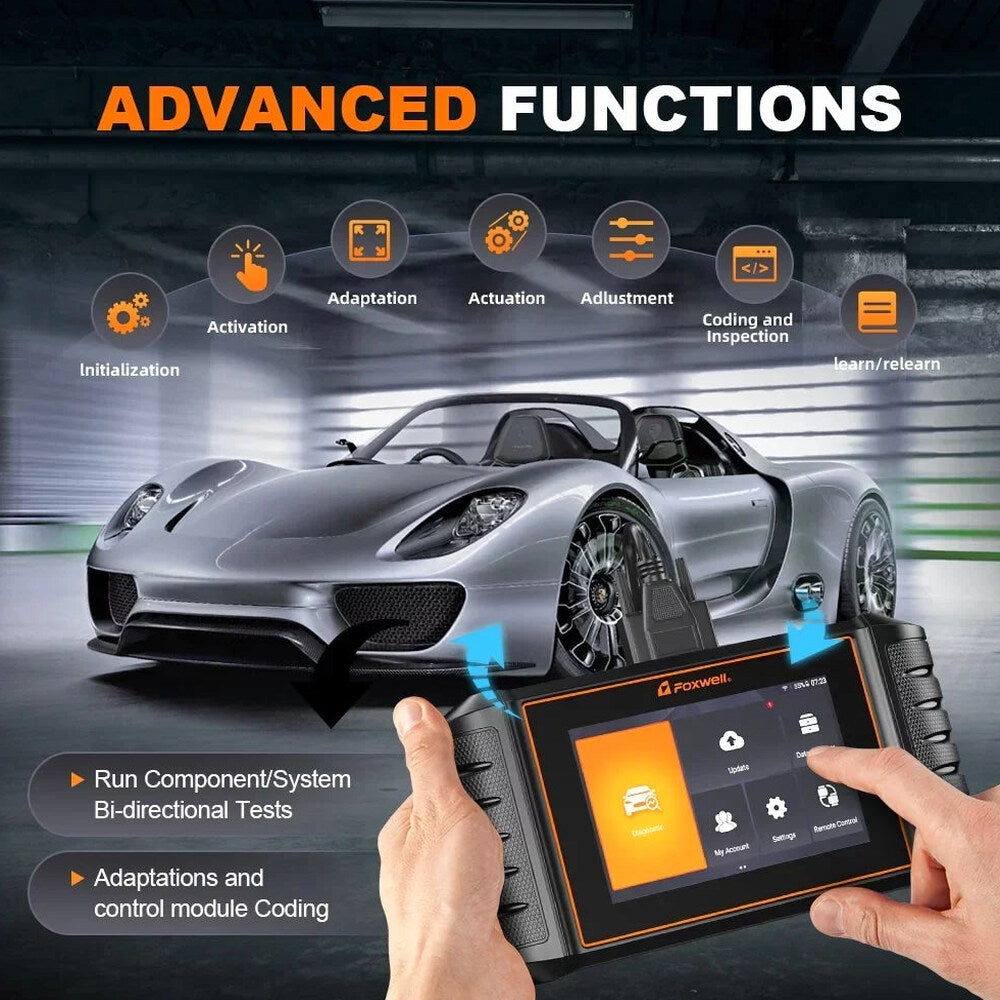 FOXWELL Automotive Bi-Directional OBD2 Diagnostic Scan Tool - All System Code Reader