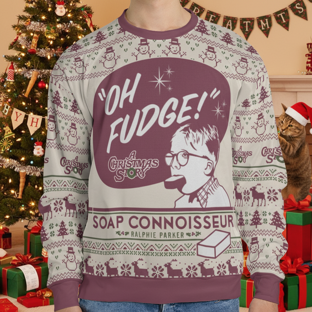 Soap Connoisseur A Christmas Story Ugly Christmas Sweatshirt