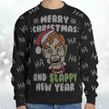Slappy New Year Goosebumps Ugly Christmas Sweatshirt