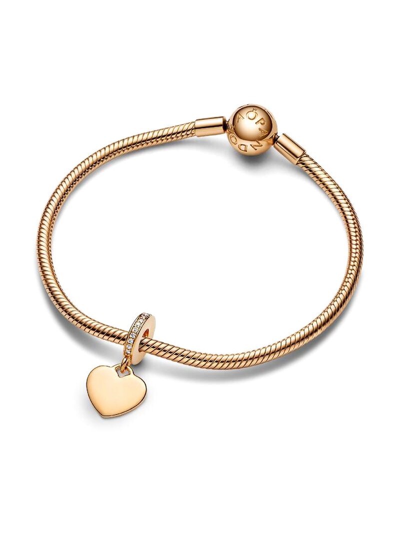 Engravable Heart Tag Dangle Charm
