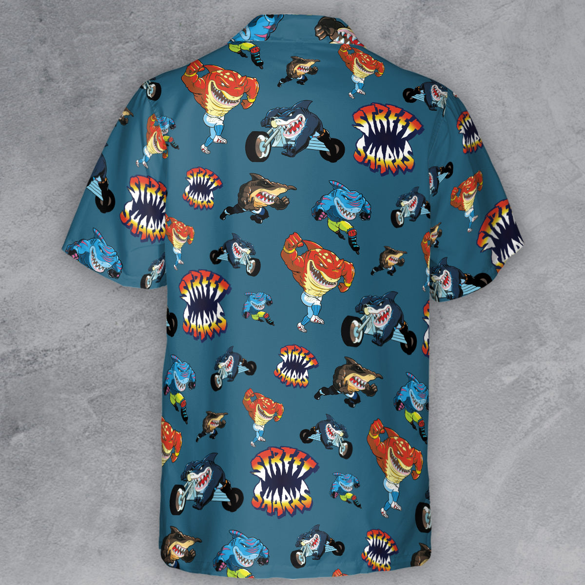 Ripster Slash Street Sharks Button Down Shirt