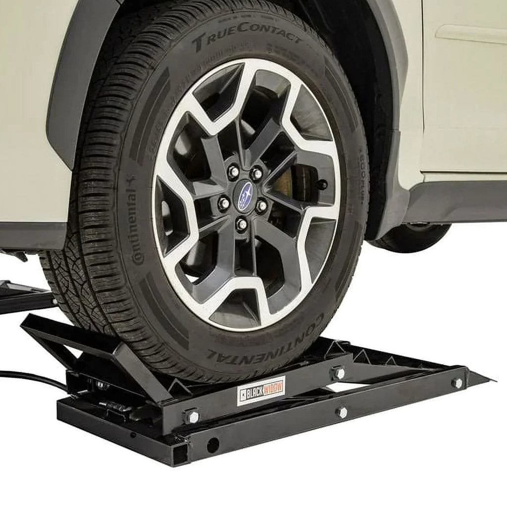 Black Widow Hydraulic Car Lift With Ramp - 3,000 lb. Per Pair Capacity