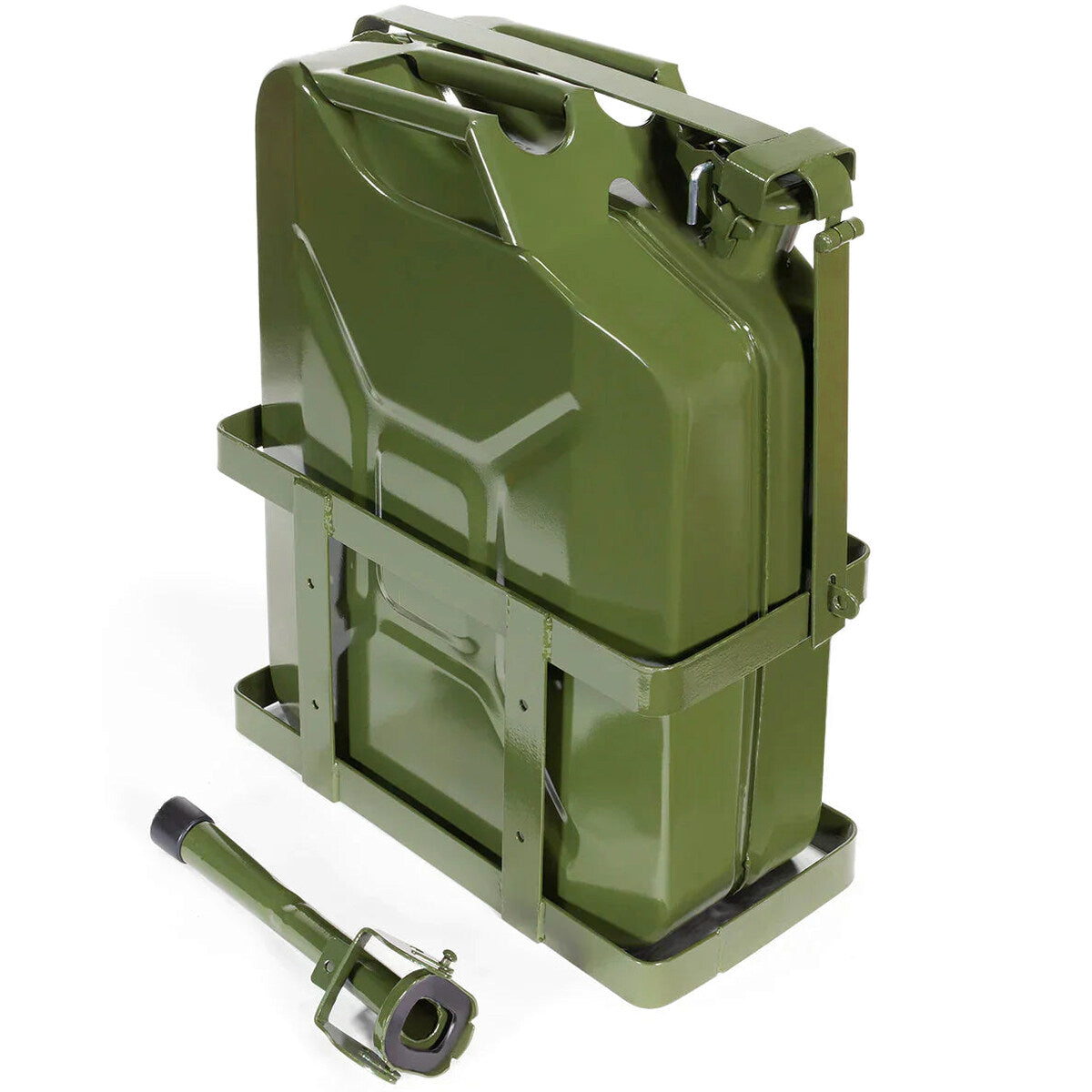 Green Steel Jerry Fuel Can - 20L (5-Gallons)