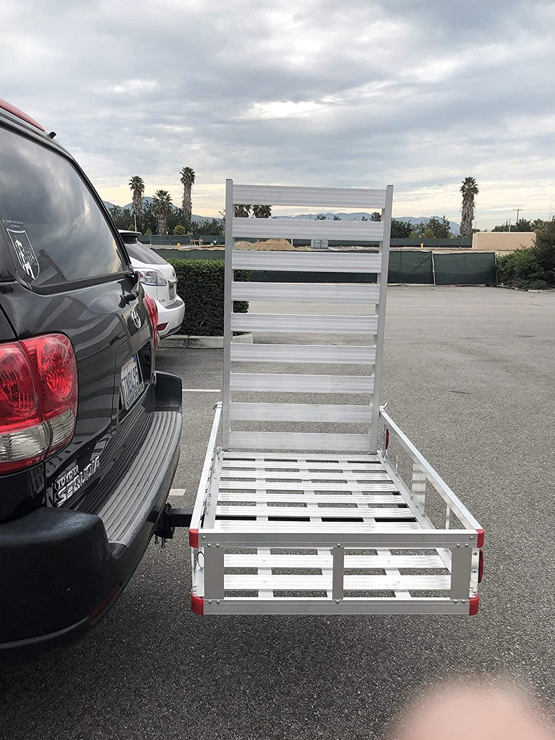 Aluminum Hitch Mount Cargo Carrier With 47 in Long Ramp, 1 Pack - 80779
