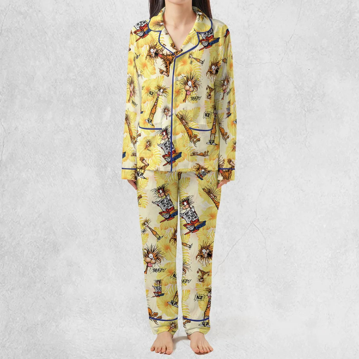 Bill The Cat Bloom County Pajamas Set