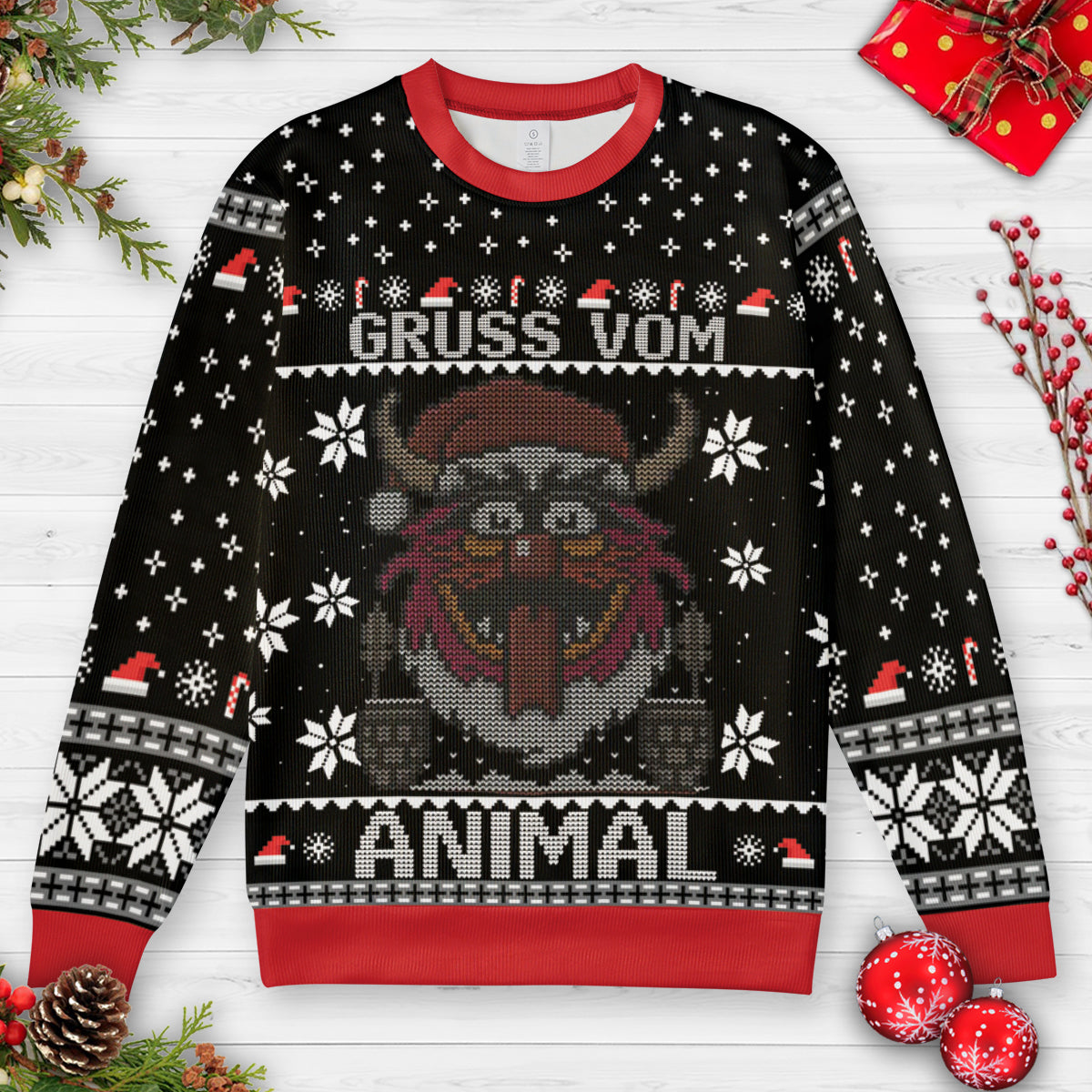 Gruss Vom Animal Ugly Christmas Sweatshirt