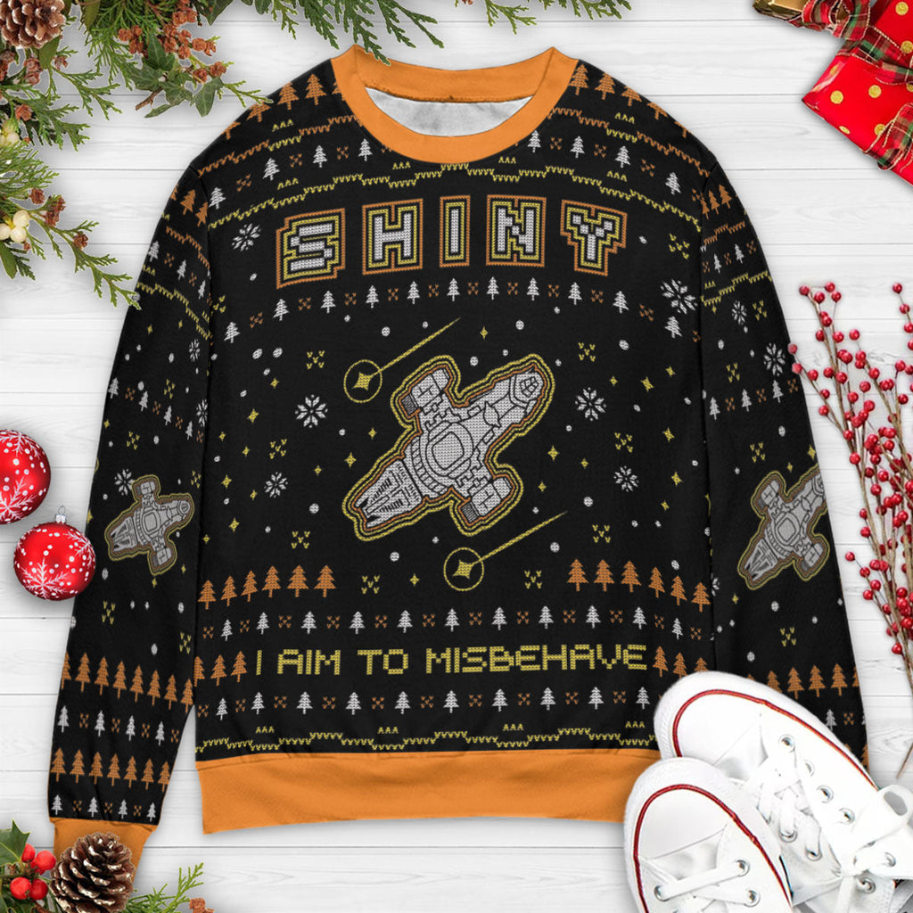 Shiny Misbehave Firefly Ugly Christmas Sweatshirt