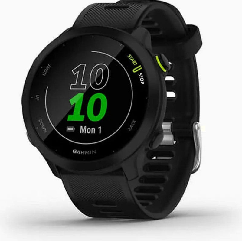 Garmin Forerunner 55 GPS Running Watch With Heart Rate Monitoring And PacePro Training