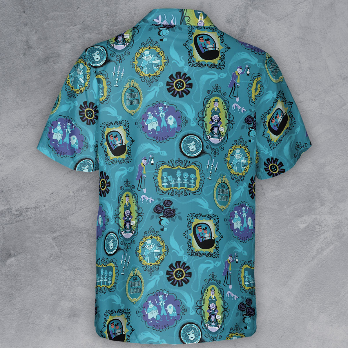 Haunted Mansion Pattern Button Down Shirt