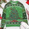 It's a tree Mario Super Mario Christmas Ugly Christmas Sweatshirt