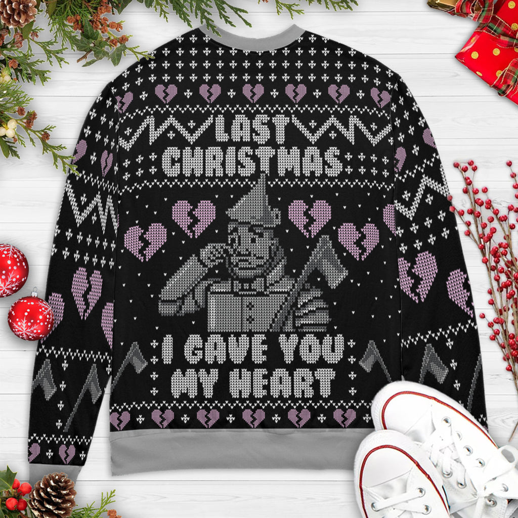 Heartbreaker The Tin Man The Wizard of Oz Ugly Christmas Sweatshirt