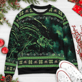 Xenomorph Alien Christmas Ugly Christmas Sweatshirt
