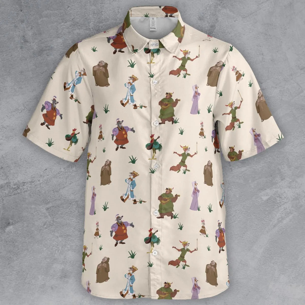 Oo-de-lally Robin Hood Characters Button Down Shirt