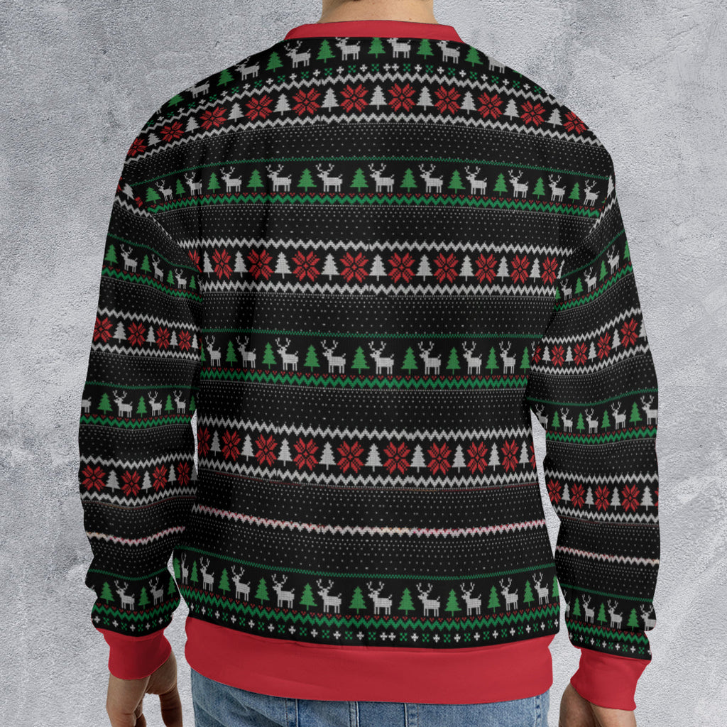 You What? No Turkey Ugly Christmas Sweatshirt