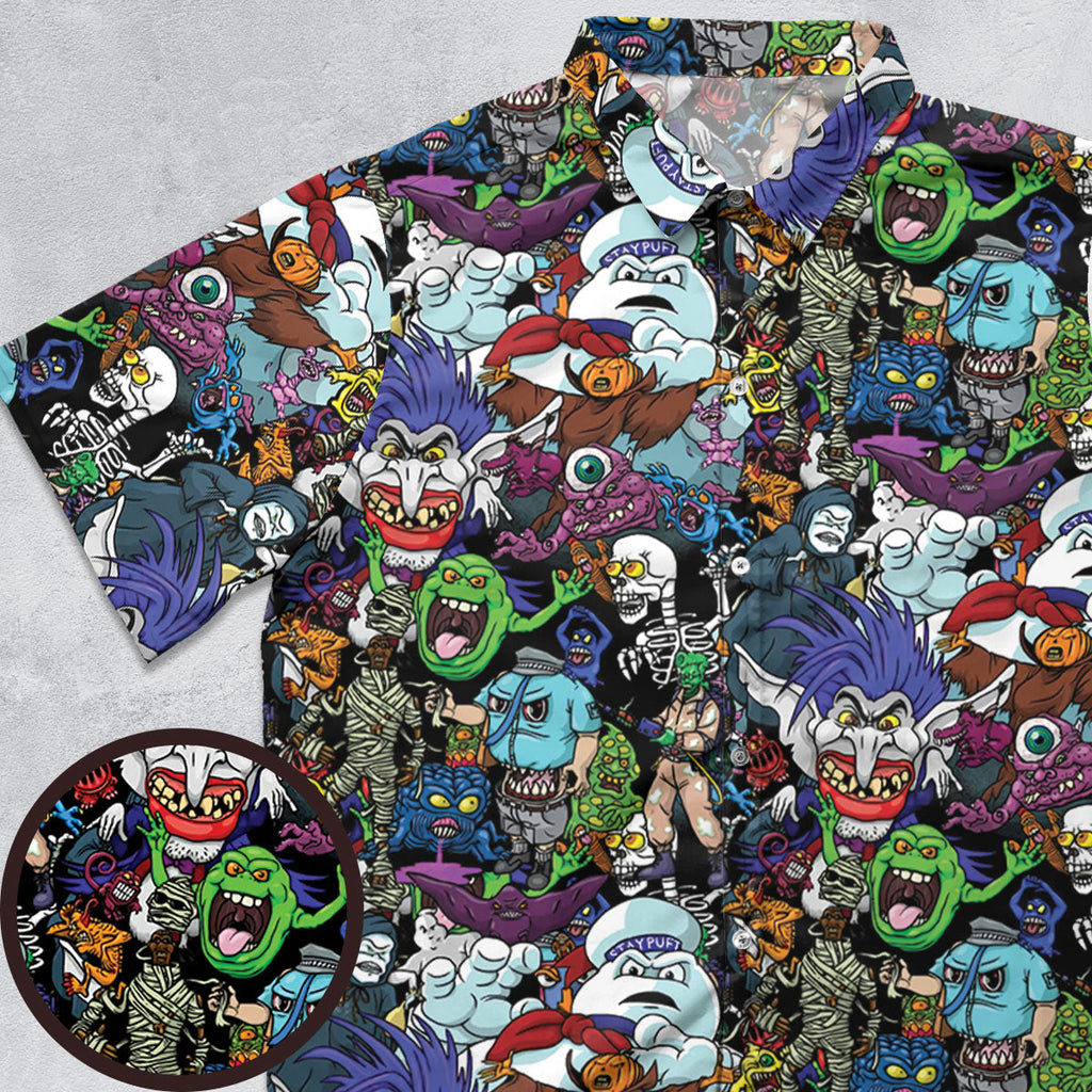 I Ain't Afraid Of No Ghosts Button Down Shirt