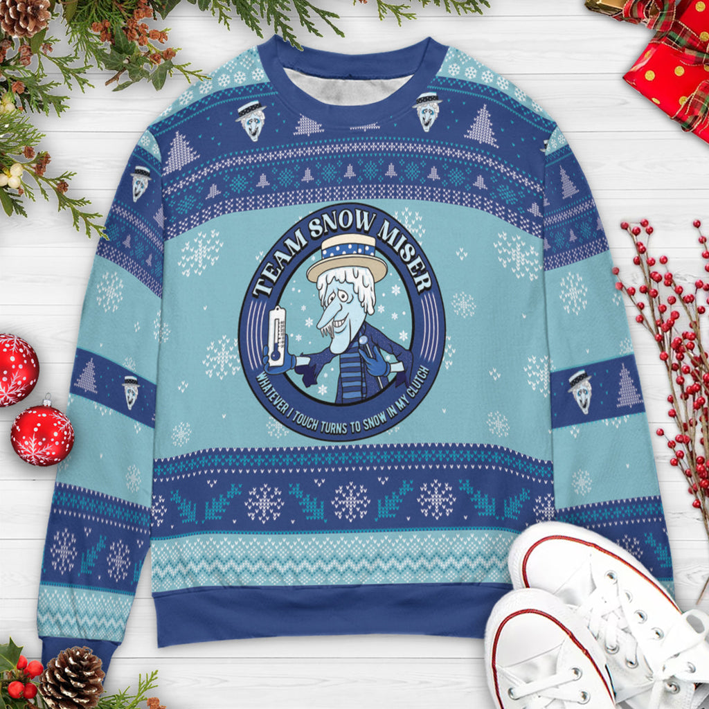 Team Snow Miser Ugly Christmas Sweatshirt