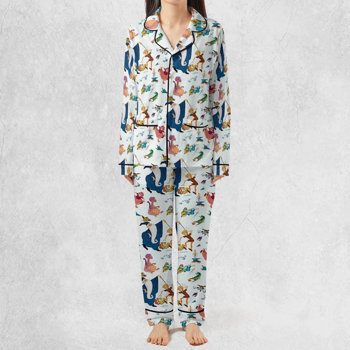 Sword in the Stone Pattern Pajamas Set