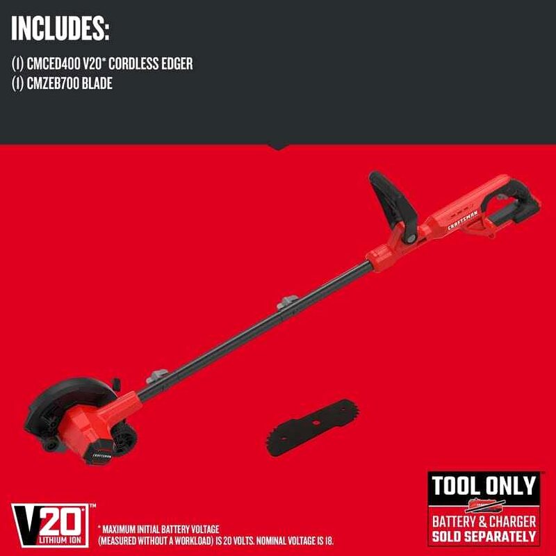 Craftsman V20 Cordless Lawn Edger Tool - CMCED400B