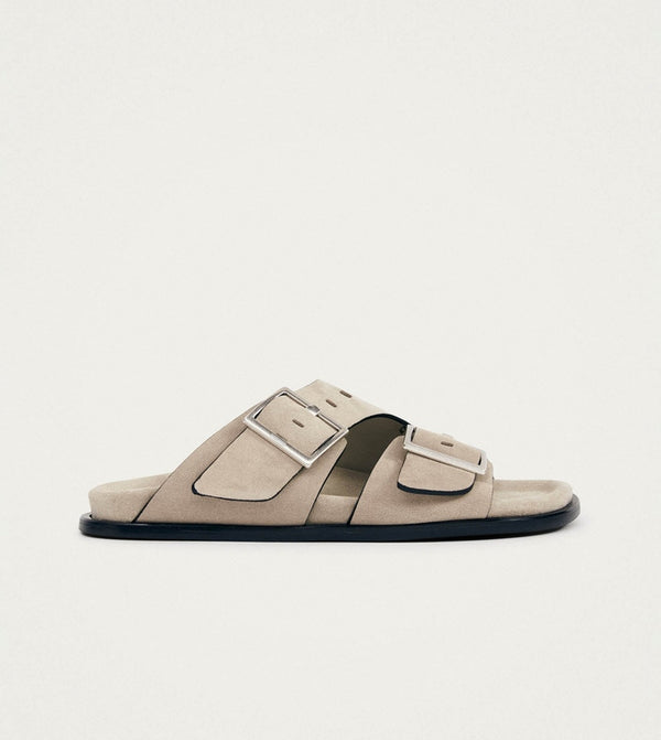 Alba Beige Leather Sandals – Chiro Moyo Women's Shoes
