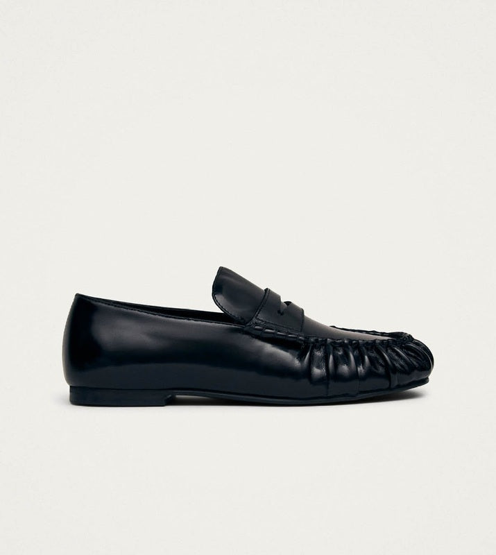 Aven Black Leather Loafers – Chiro Moyo Unisex Shoes