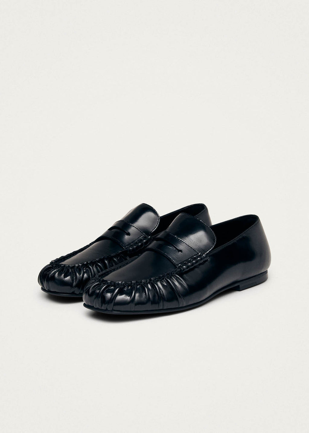 Aven Black Leather Loafers – Chiro Moyo Unisex Shoes