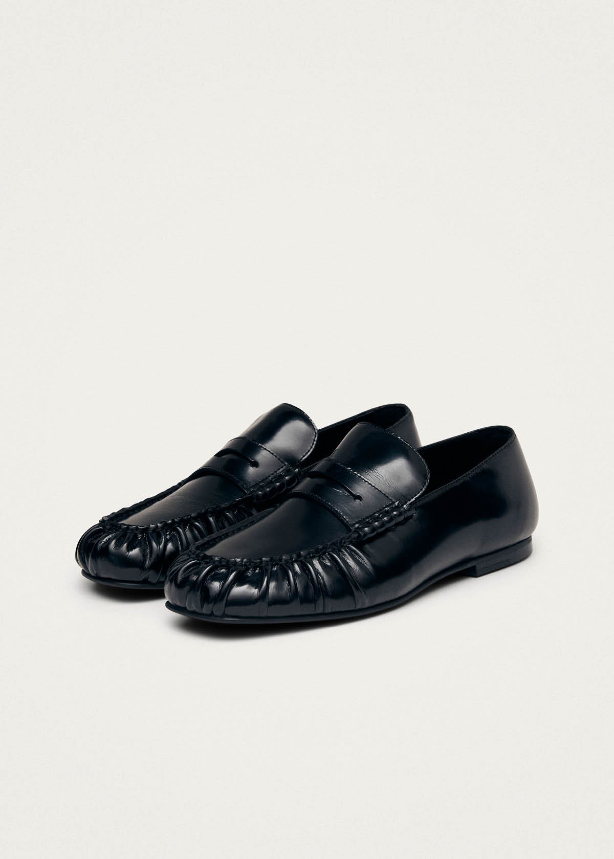 Aven Black Leather Loafers – Chiro Moyo Unisex Shoes