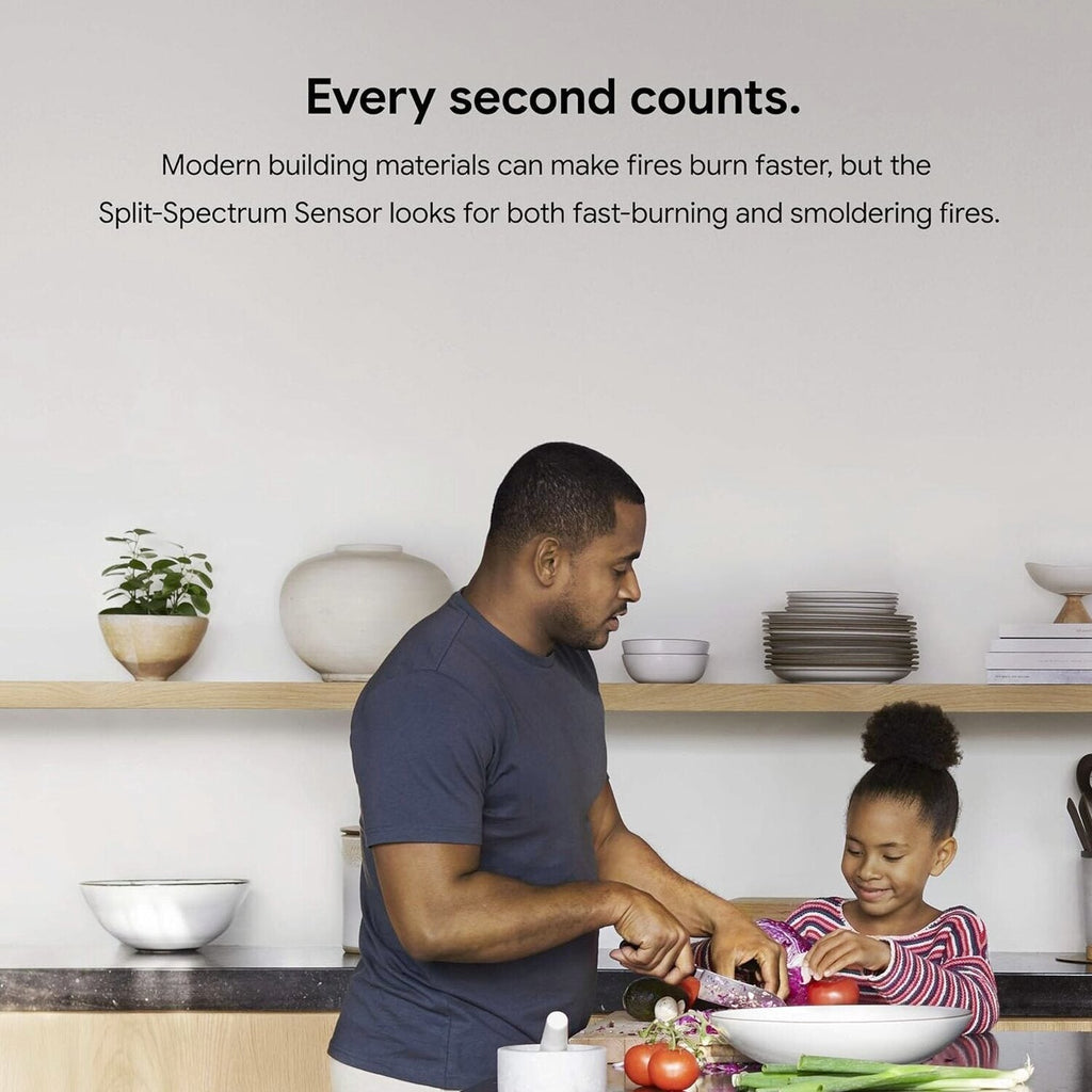 Nest Protect Battery Operated Smoke And Carbon Monoxide Detector - White