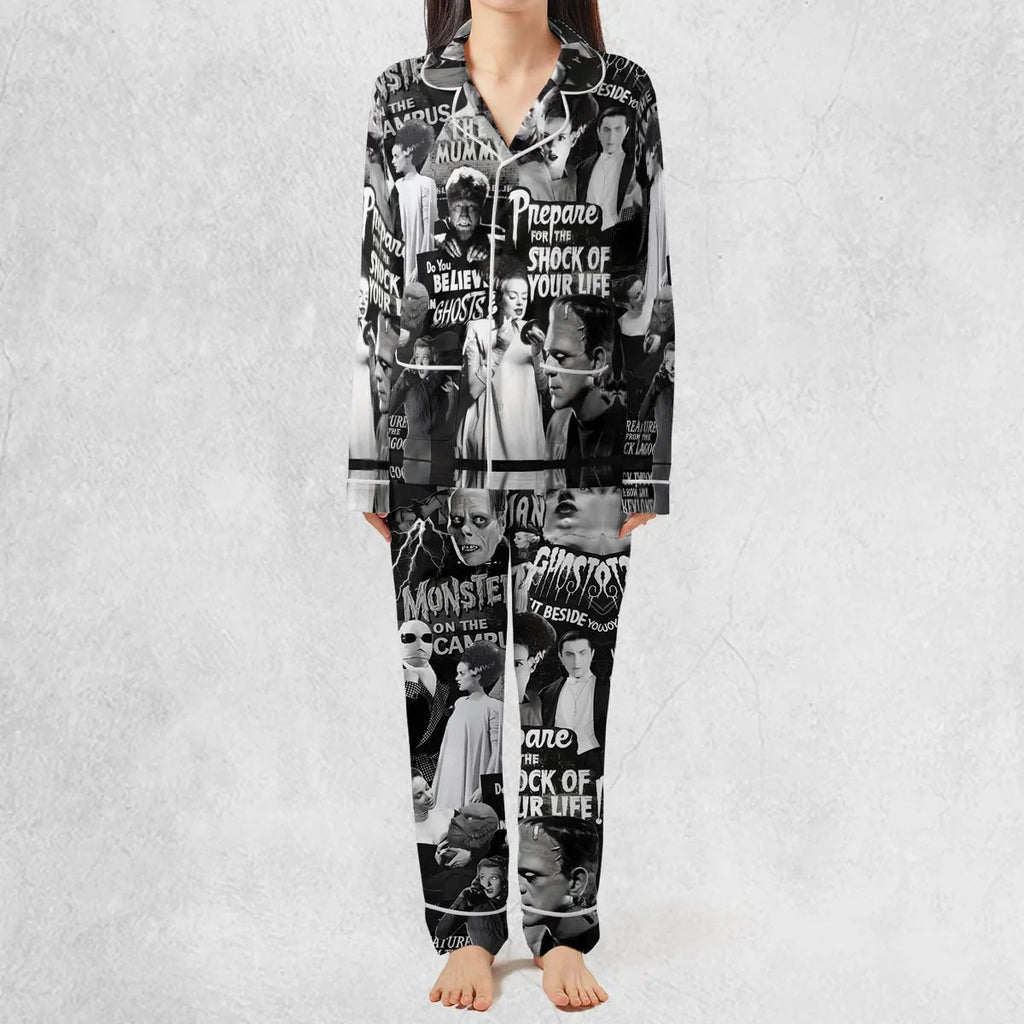 Universal Monsters Pattern Pajamas Set