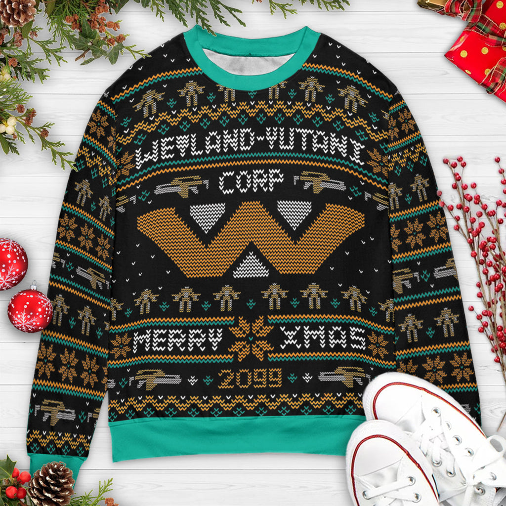 Happy Alien Xmas Ugly Christmas Sweatshirt