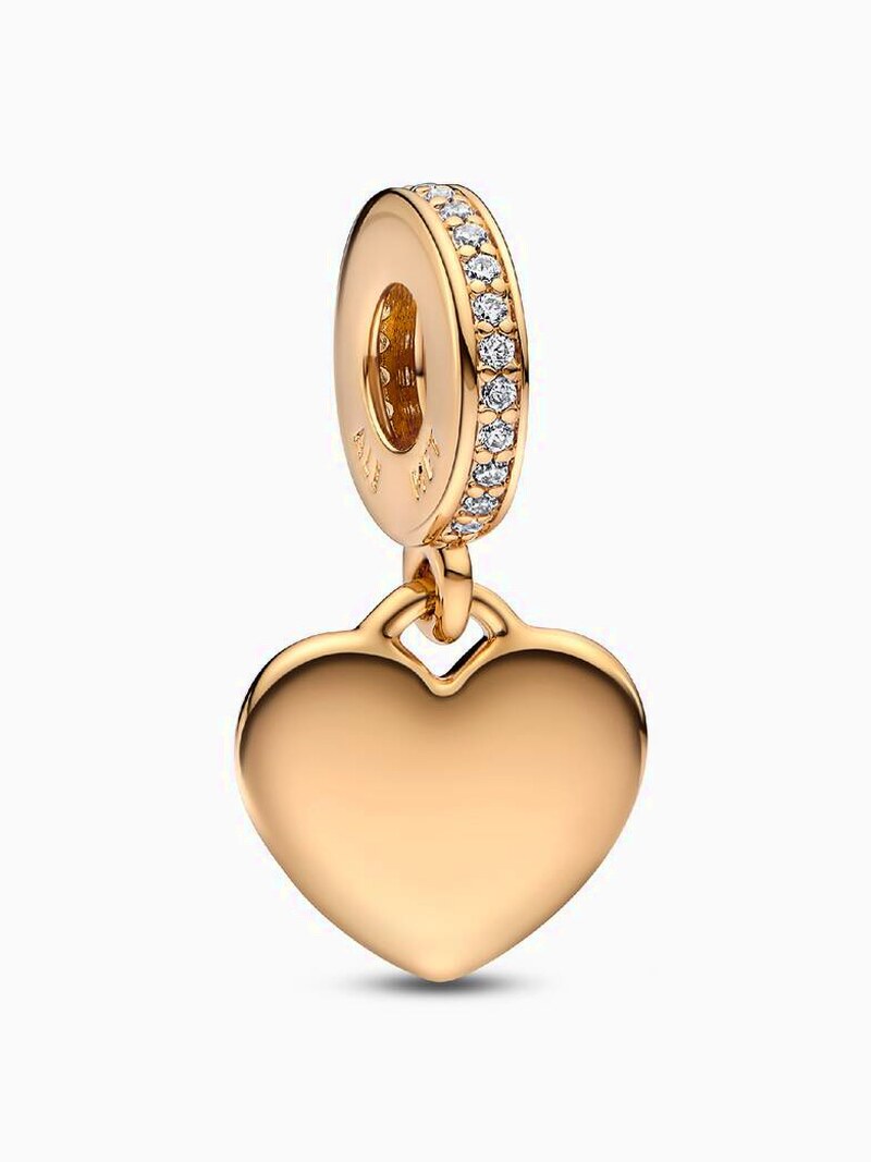 Engravable Heart Tag Dangle Charm
