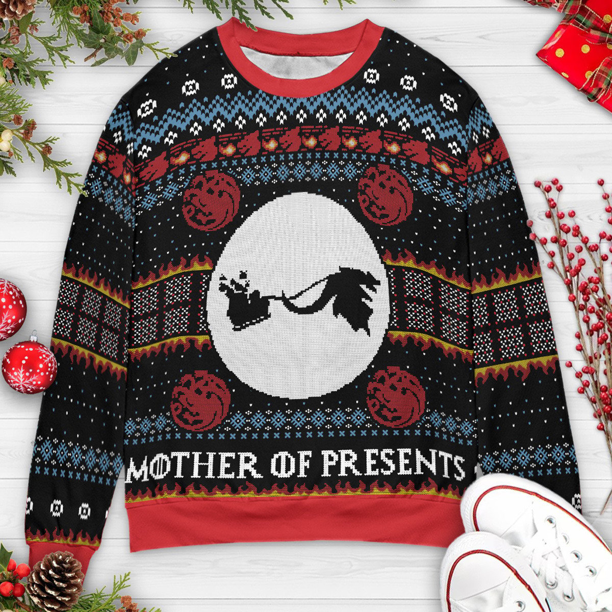 Mother of Presents Game of Throne Christmas Ugly Christmas Sweatshirt