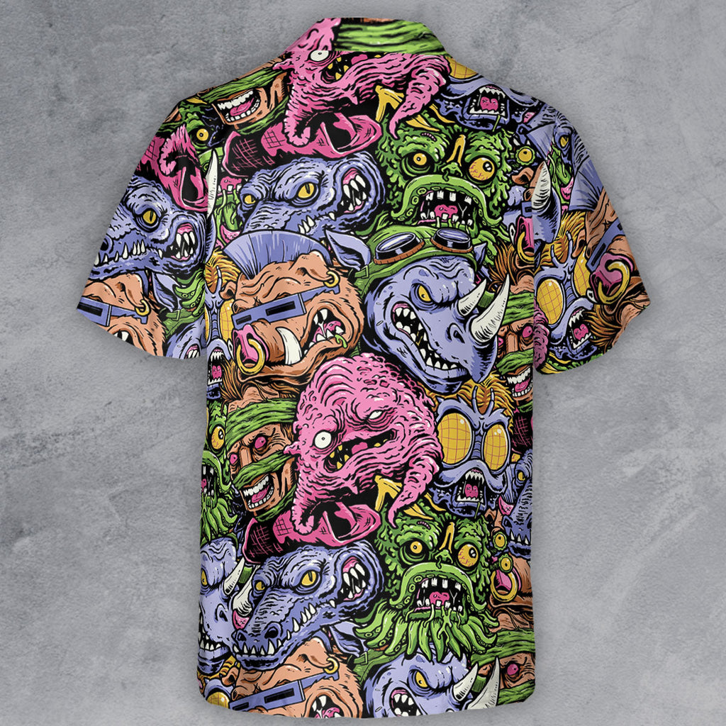 Nostalgic Villains Teenage Mutant Ninja Turtles Button Down Shirt